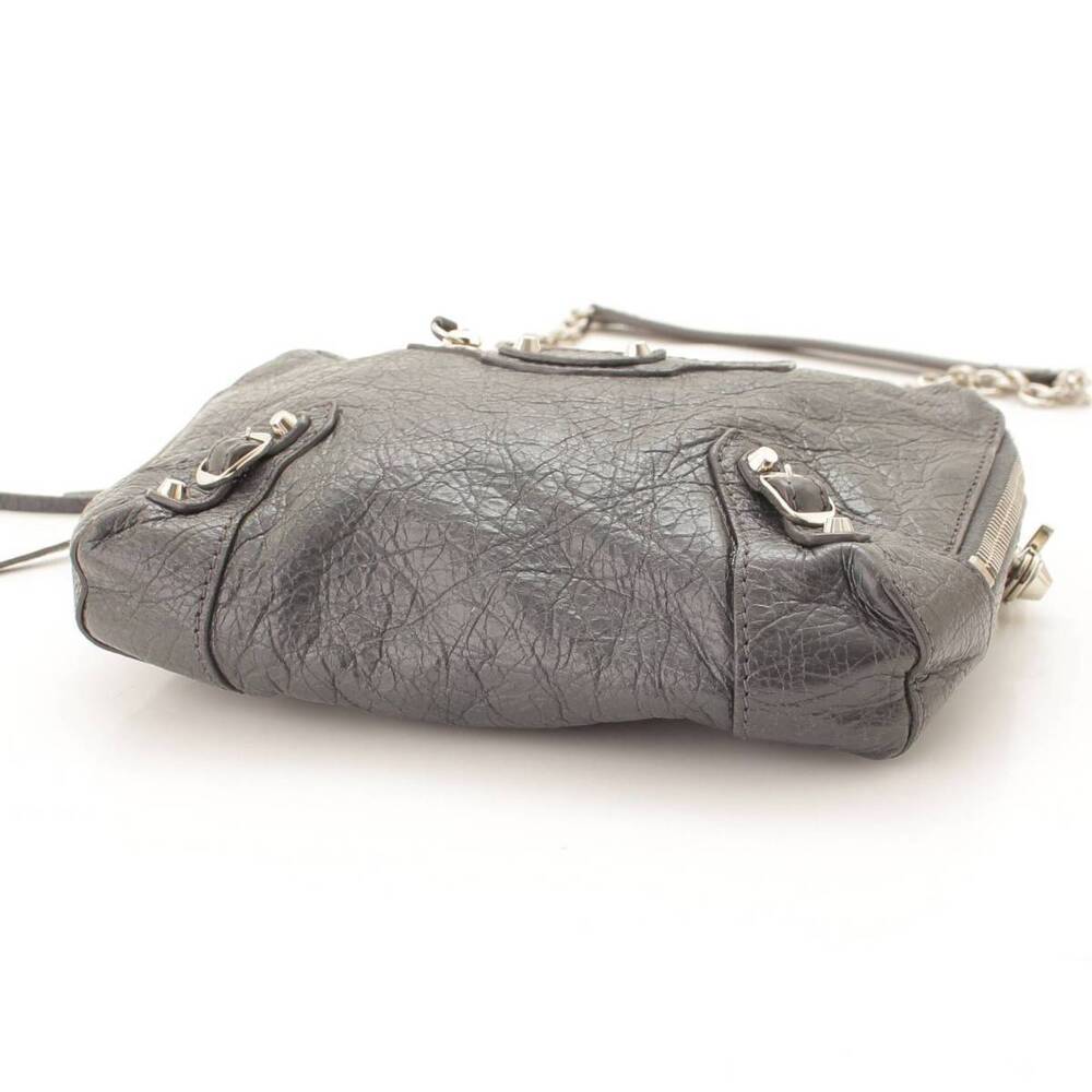 Balenciaga Leather Chain Shoulder Bag Gray - Picture 4 of 8